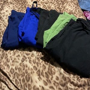 5 scrub pants bundle